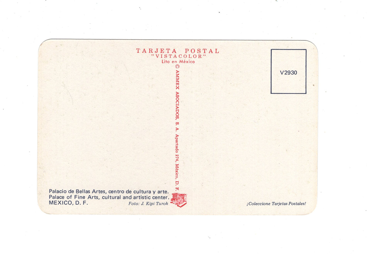 Ansichtskarte Mexico City / Palacio de las Bellas Artes / Mexiko