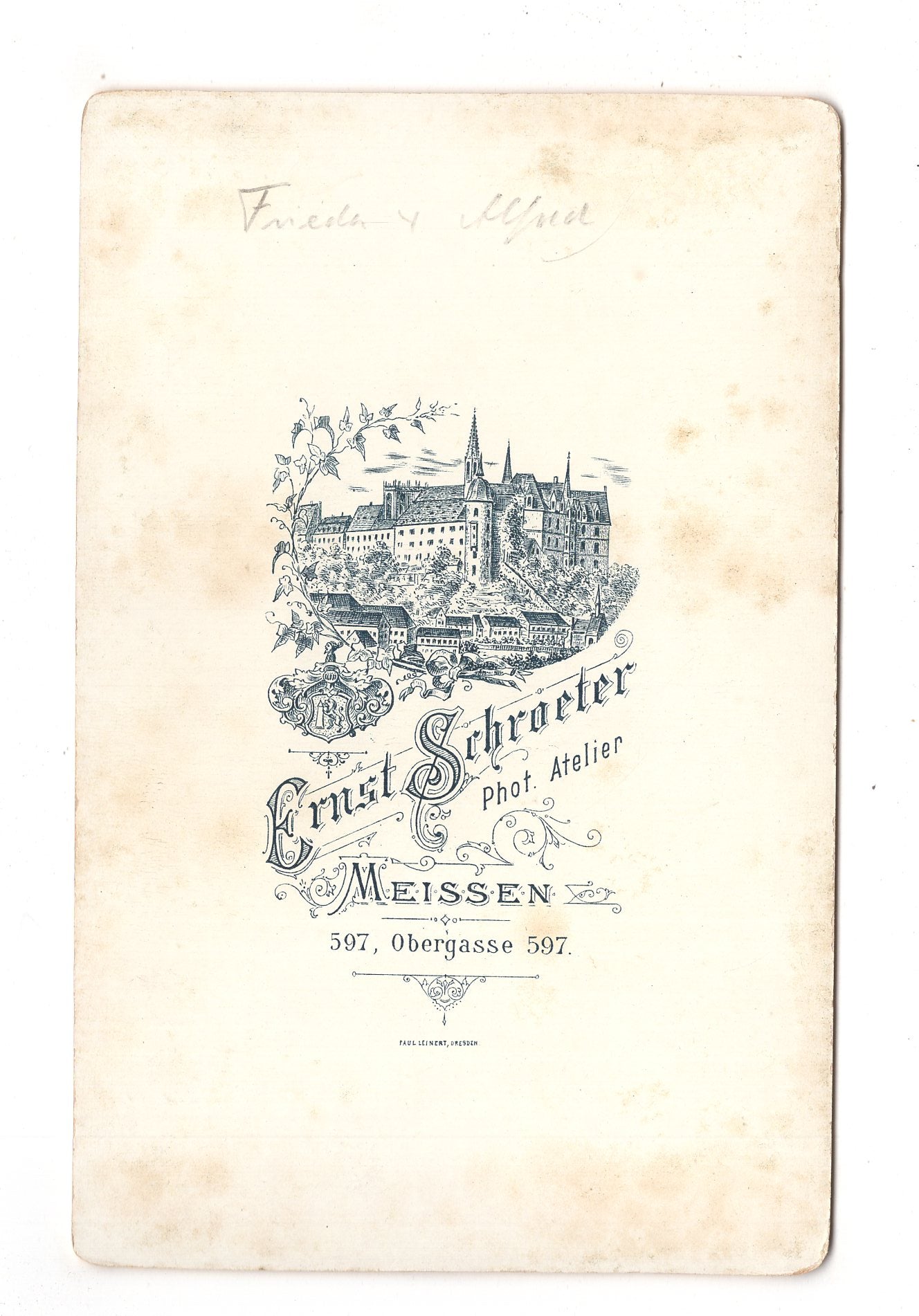 Fotografie Niedliche kleine Kinder - Meißen um 1890 / CAB U-31