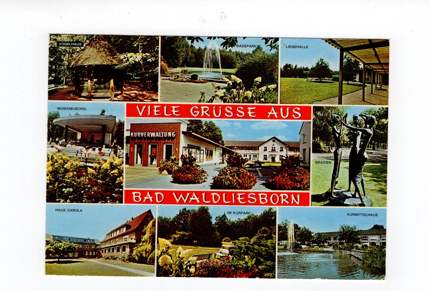 Ansichtskarte Bad Waldliesborn / Kurmittelhaus +++