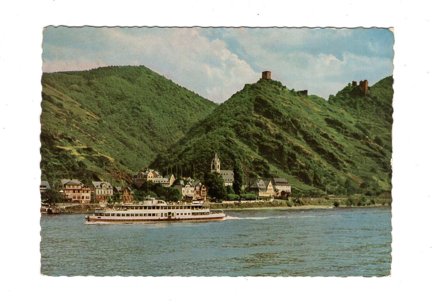 Ansichtskarte Bornhofen am Rhein und die Feindlichen Brüder