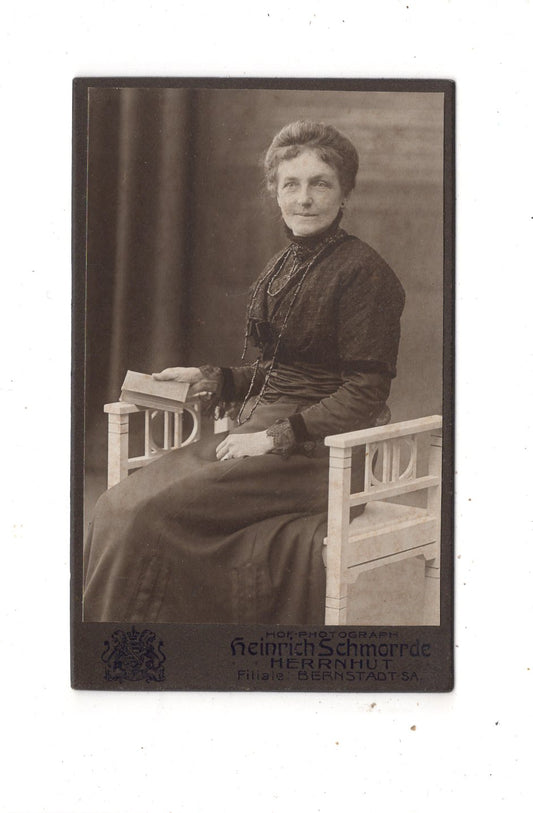 Fotografie Feine Dame - Herrnhut / Bernstadt 1900er