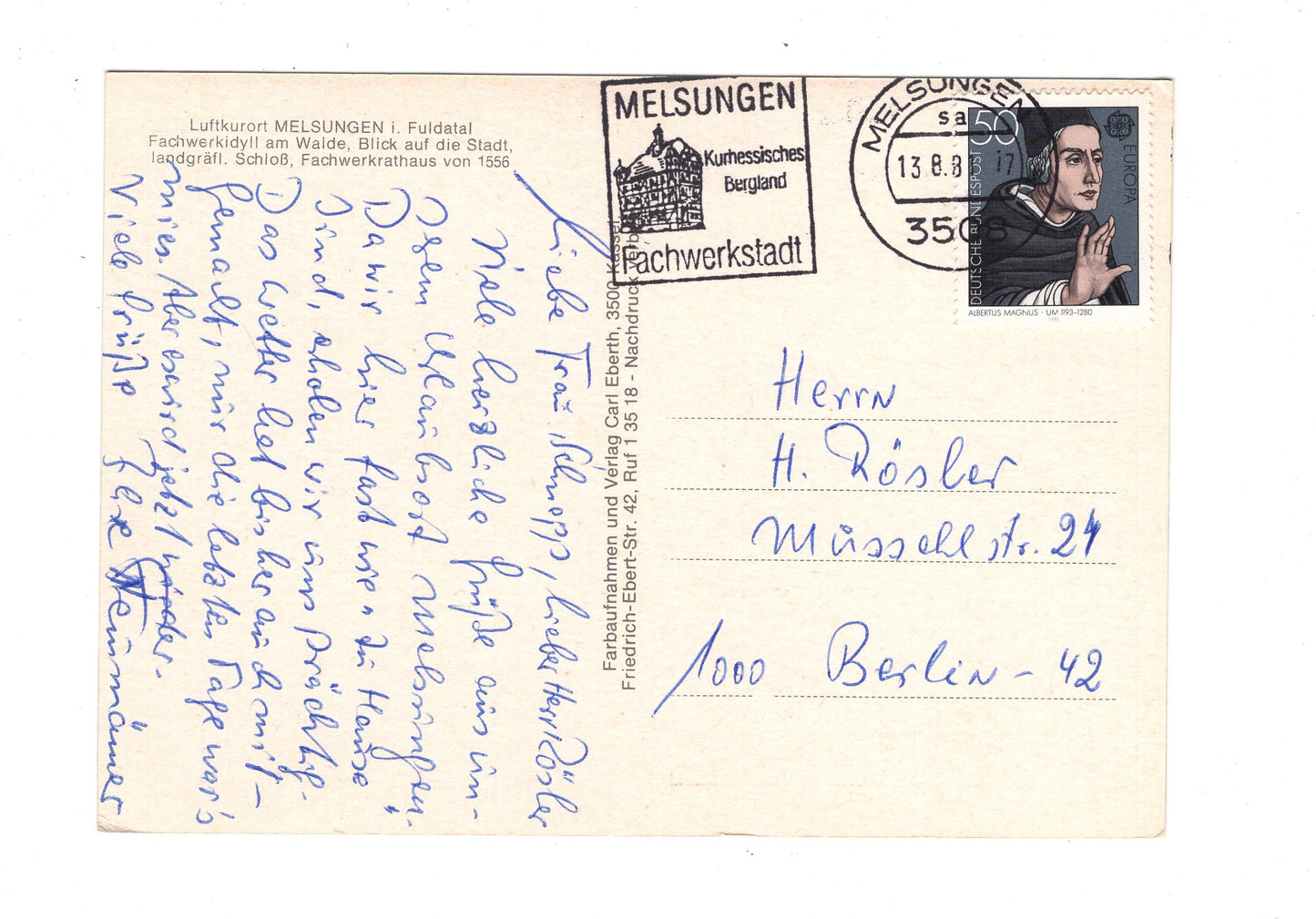 Ansichtskarte Melsungen im Fuldatal / I1-59