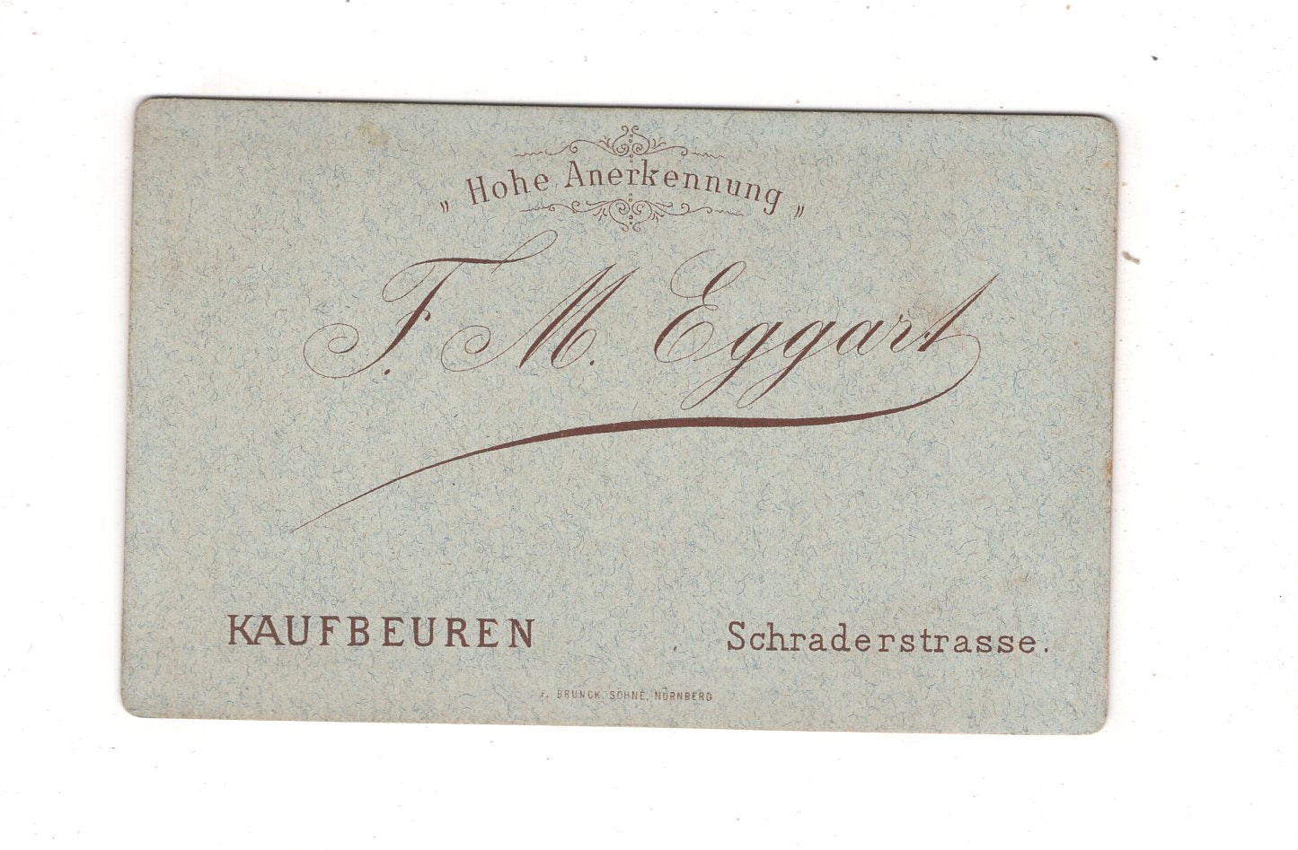 Fotografie Feine Dame - Kaufbeuren 1870er / CDV L1-31