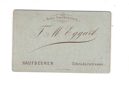 Fotografie Feine Dame - Kaufbeuren 1870er / CDV L1-31