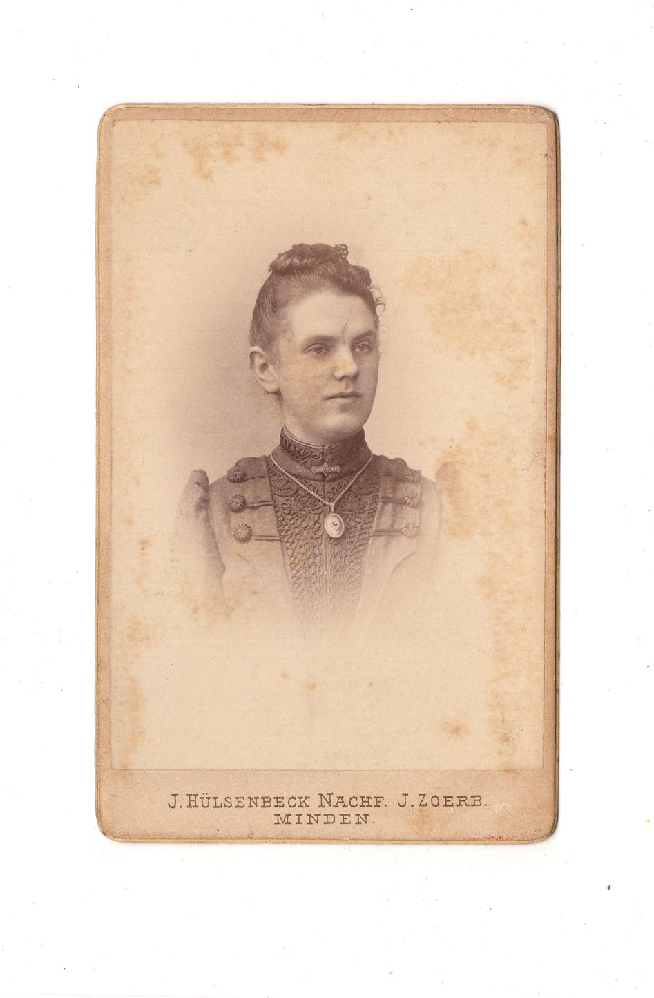 Fotografie Damenportrait - Minden 1880er / CDV C1-10