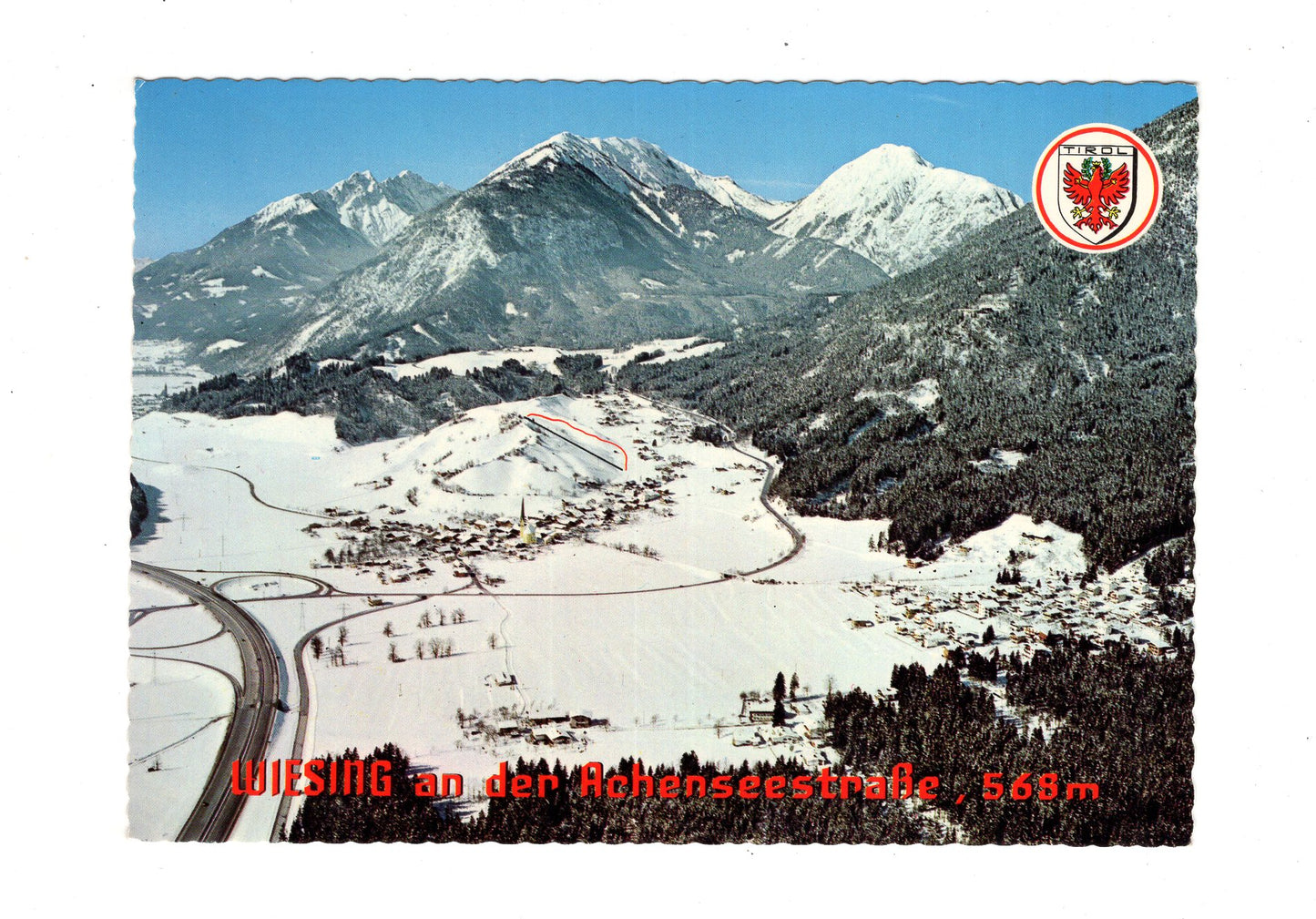 Ansichtskarte Wiesing an der Achenseestraße / Tirol / Österreich
