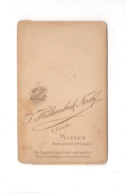 Fotografie Damenportrait - Minden 1880er / CDV C1-10