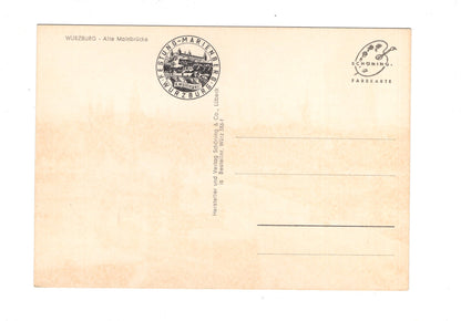 Ansichtskarte Würzburg / Alte Mainbrücke / H1-60