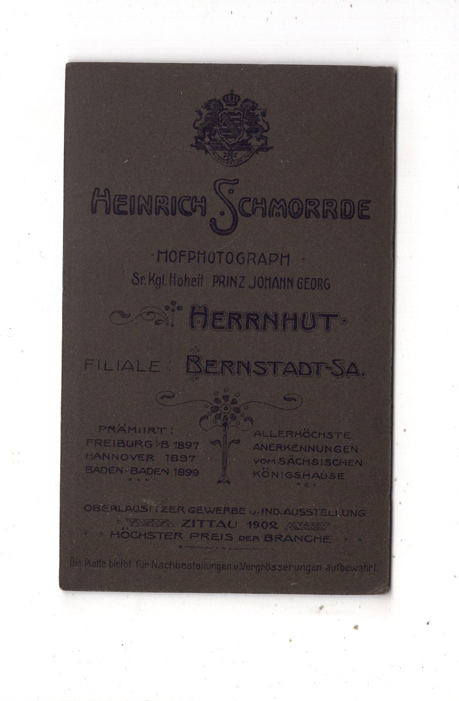 Fotografie Feine Dame - Herrnhut / Bernstadt 1900er