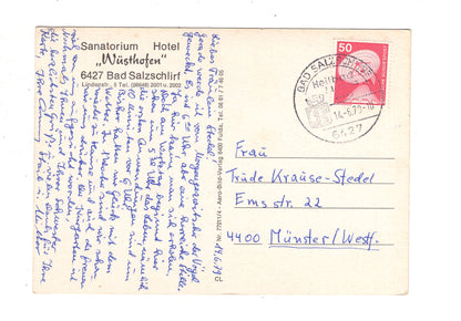 Ansichtskarte Bad Salzschlirf / Sanatorium Hotel Wüsthofen / J1-55