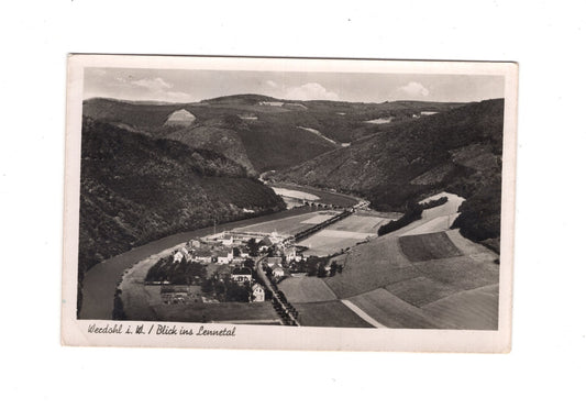 Ansichtskarte Werdohl in Westfalen / Blick ins Lennetal