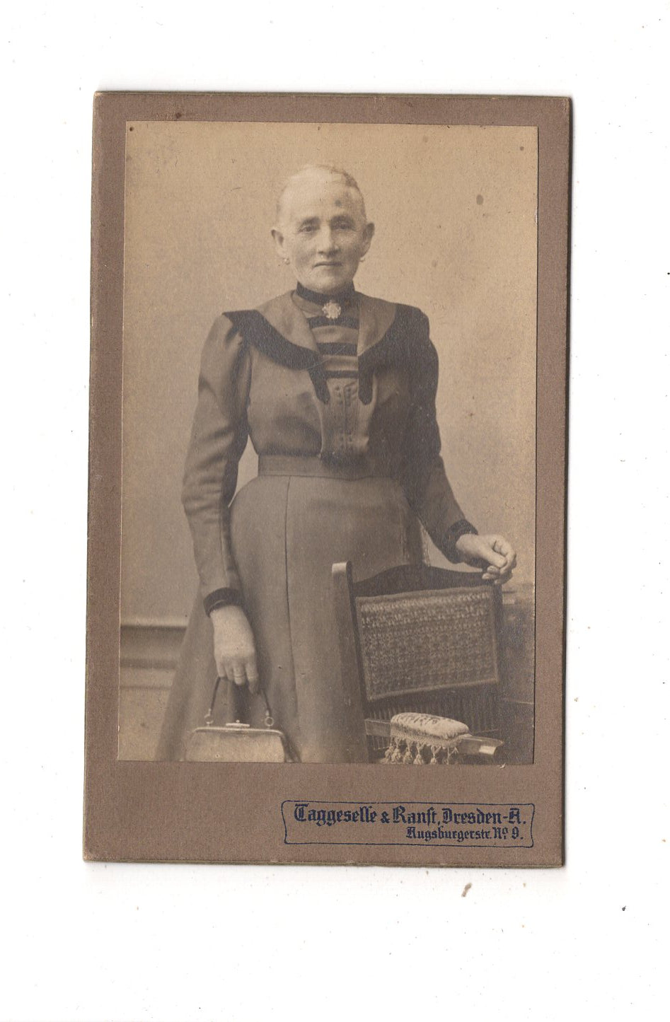 Fotografie Feine Dame - Dresden 1910er / CDV L1-31