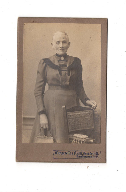 Fotografie Feine Dame - Dresden 1910er / CDV L1-31