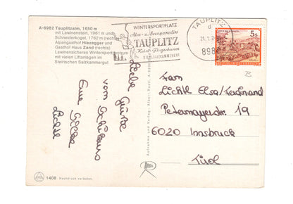 Ansichtskarte Tauplitzalm / Alpengasthof Hiezegger / Gasthof Haus Zand / Österreich