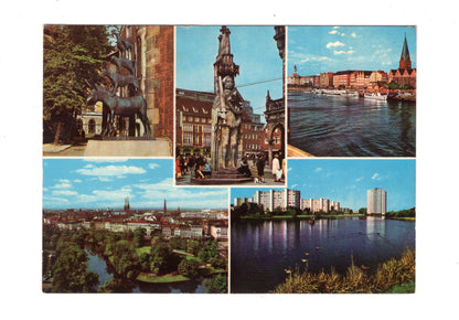 Ansichtskarte Bremen / Roland / Am Wall +++