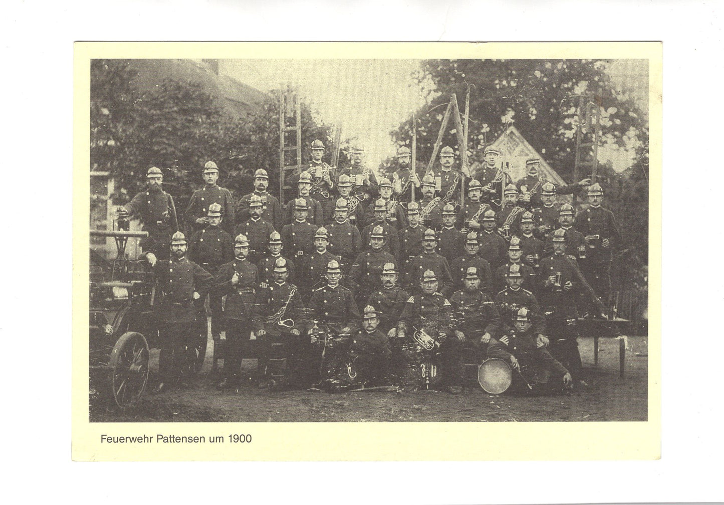 Ansichtskarte Freilichtmuseum Kiekeberg / Feuerwehr in Pattensen um 1900