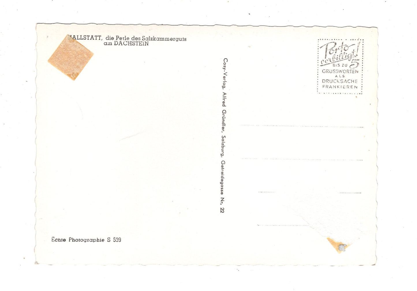 Ansichtskarte Hallstatt am Dachstein / Österreich / N1-70