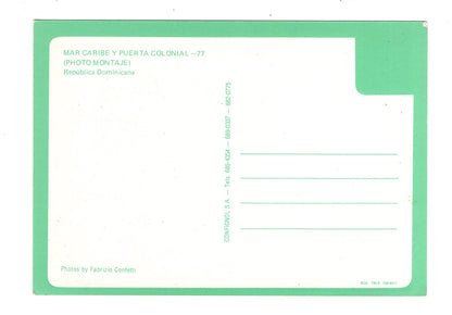 Ansichtskarte Santo Domingo / Mar Cariibe y Puerta Colonial / Dominikanische Republik