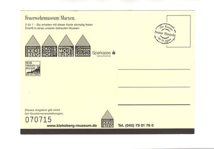 Ansichtskarte Freilichtmuseum Kiekeberg / Feuerwehr in Pattensen um 1900