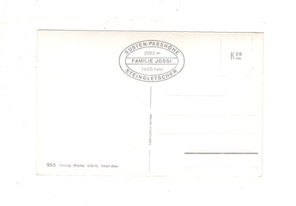 Ansichtskarte Sustenstraße / Schweiz