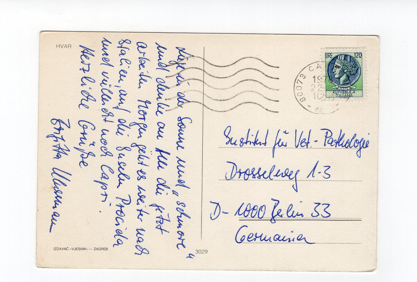 Ansichtskarte Insel Hvar / Kroatien