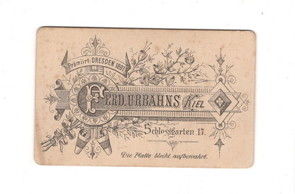 Fotografie Damenportrait - Kiel 1890er / CDV C1-10