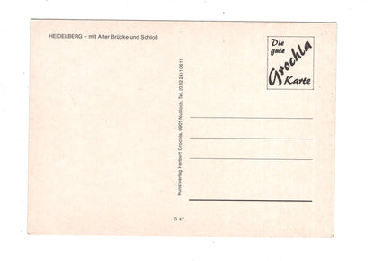 Ansichtskarte Heidelberg / Alte Brücke und Schloss / M1-52