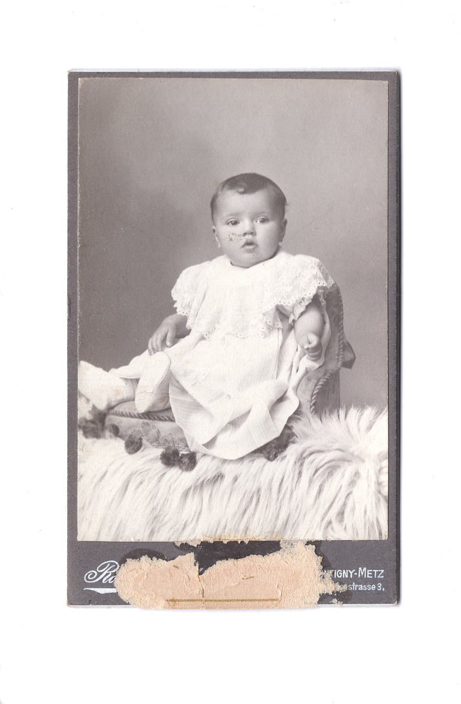 Fotografie Schönes Kinderbild / Baby - Montigny-Metz 1900er