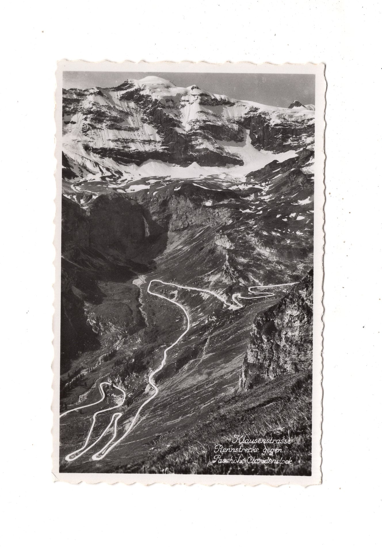Ansichtskarte Klausenstraße / Rennstrecke / Schweiz