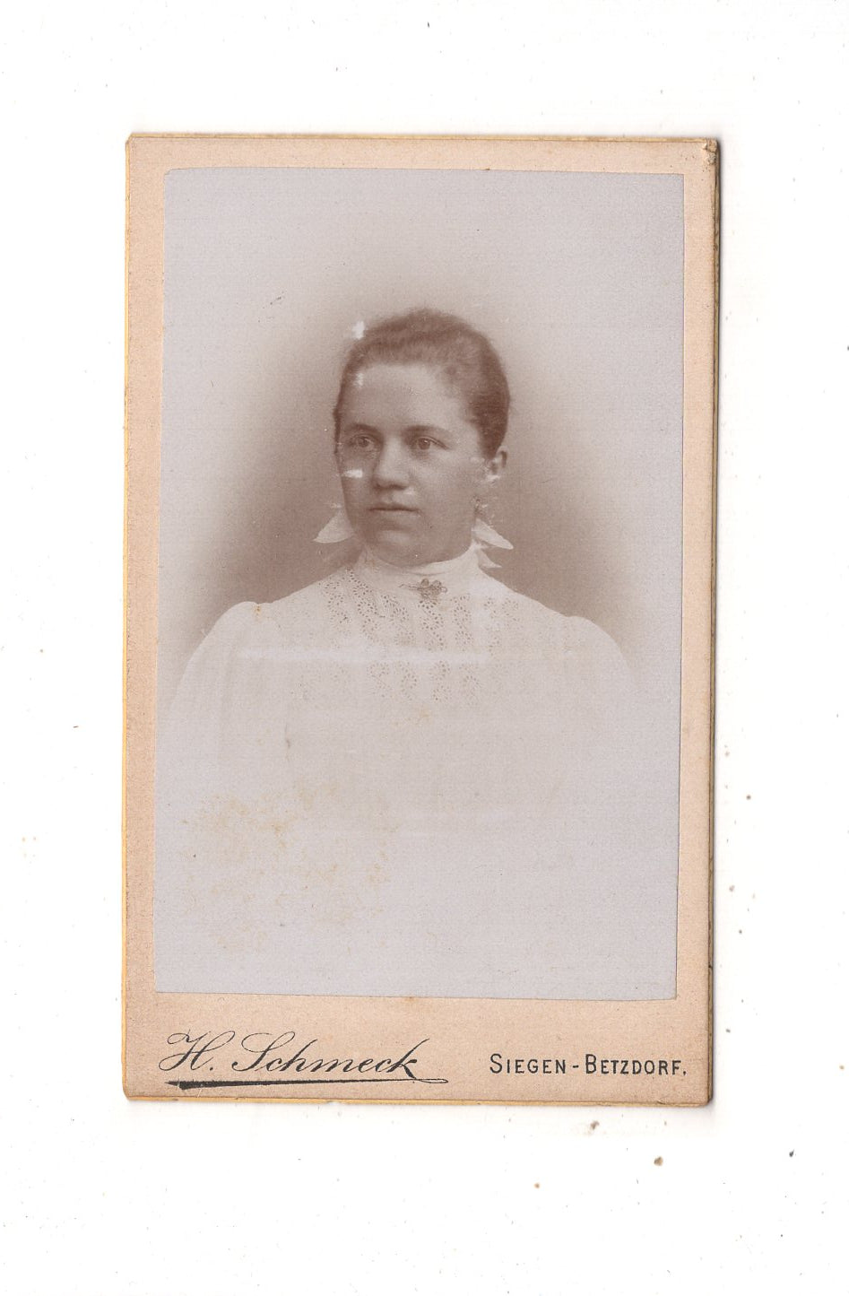 Fotografie Damenportrait - Siegen / Betzdorf 1890er