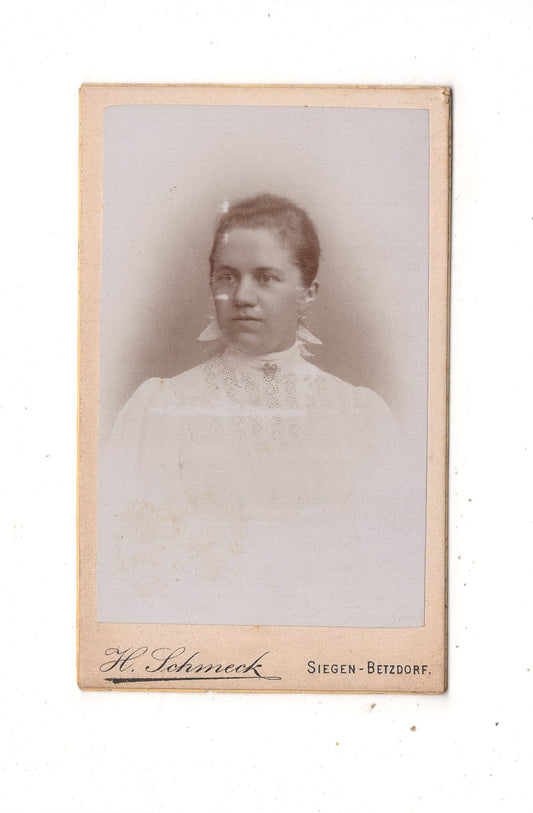 Fotografie Damenportrait - Siegen / Betzdorf 1890er