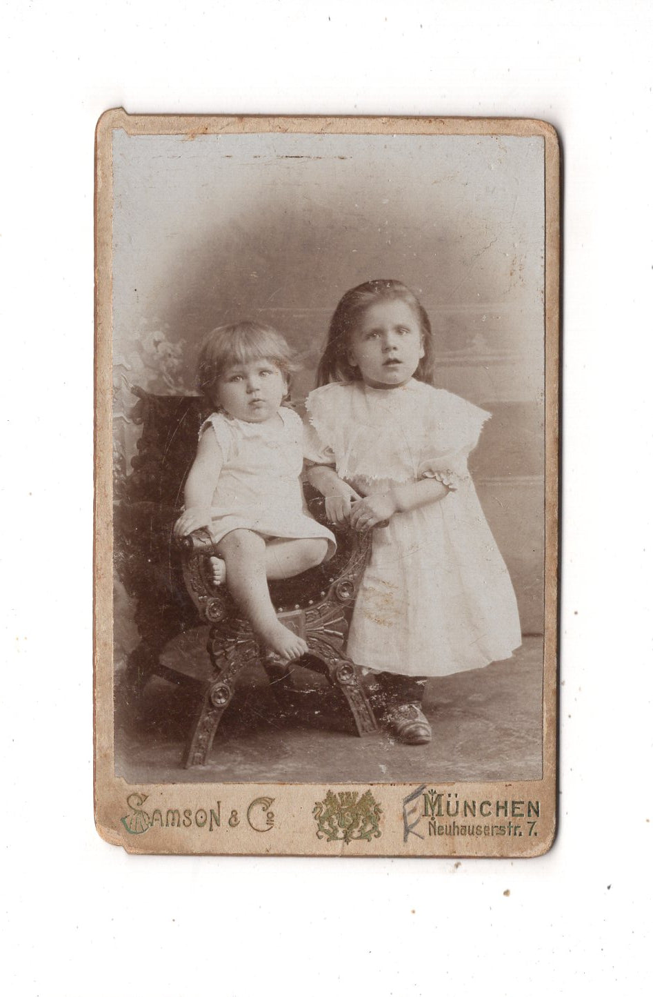 Fotografie Niedliche kleine Kinder - München 1912