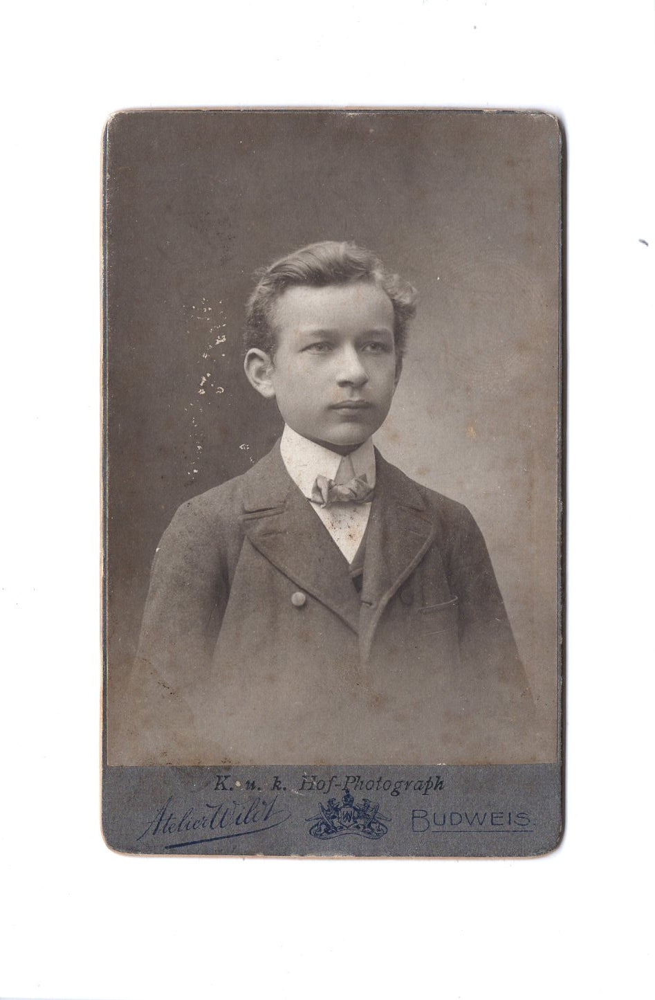 Fotografie Feiner Junge - Budweis 1900er