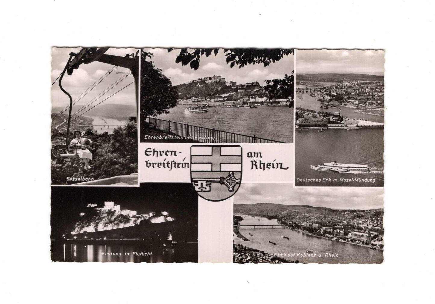 Ansichtskarte Ehrenbreitstein am Rhein