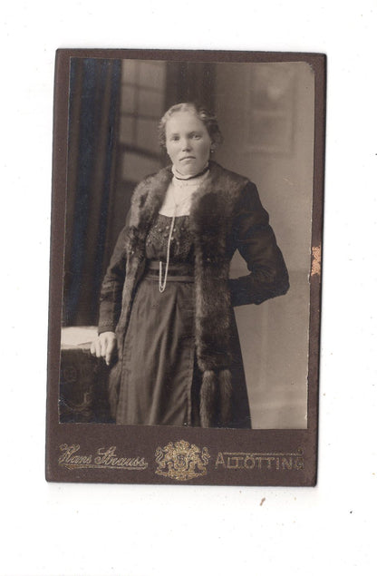 Fotografie Feine Dame - Altötting 1910er / CDV L1-31