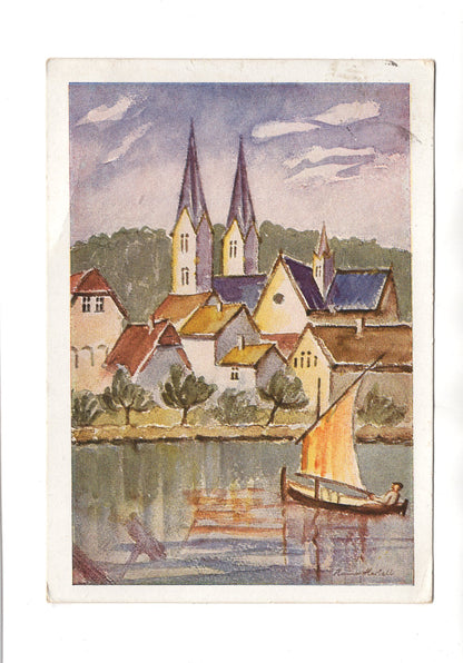 Ansichtskarte / Kunst Hanna Hertell - Stadt Gottschee