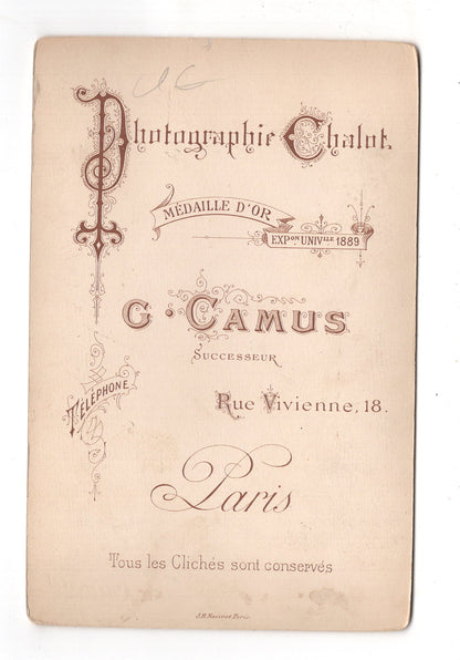 Fotografie Feiner Herr - Paris um 1890 / CAB W-34