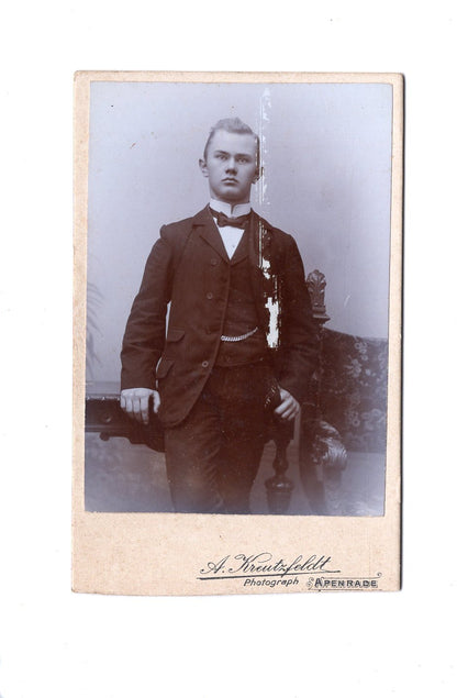 Fotografie Feiner Herr - Apenrade um 1900