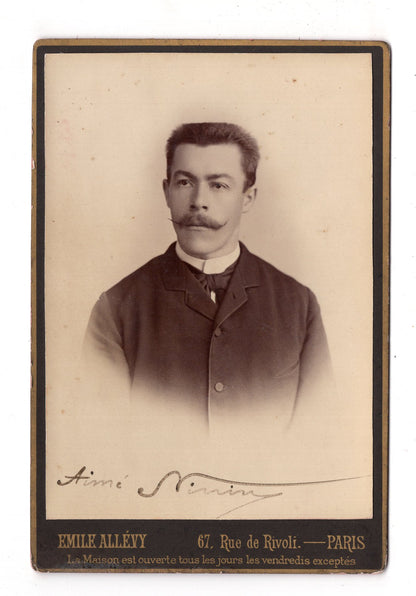 Fotografie Feiner Herr - Paris 1880er / CAB W-34