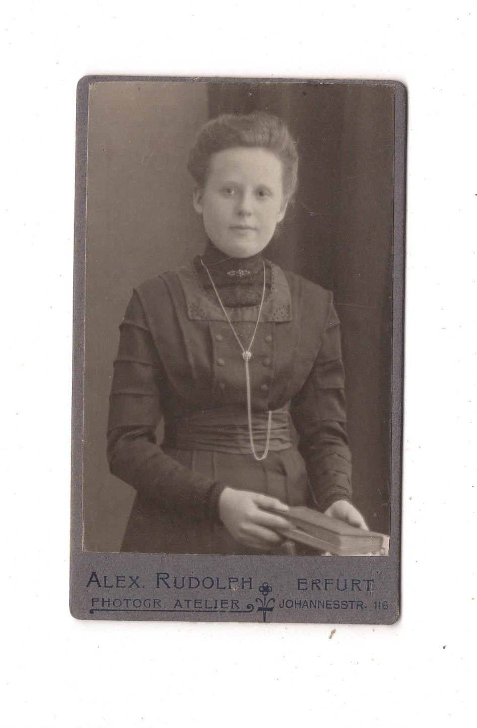 Fotografie Feine Dame - Erfurt um 1910 / CDV L1-31