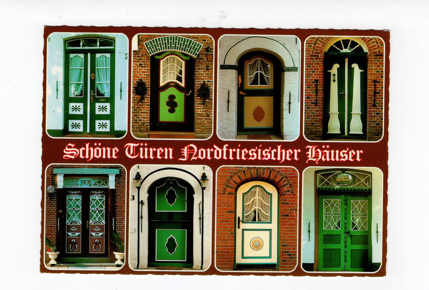 Ansichtskarte Schöne Türen Nordfriesischer Häuser