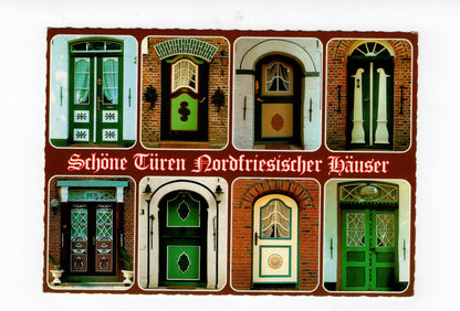 Ansichtskarte Schöne Türen Nordfriesischer Häuser