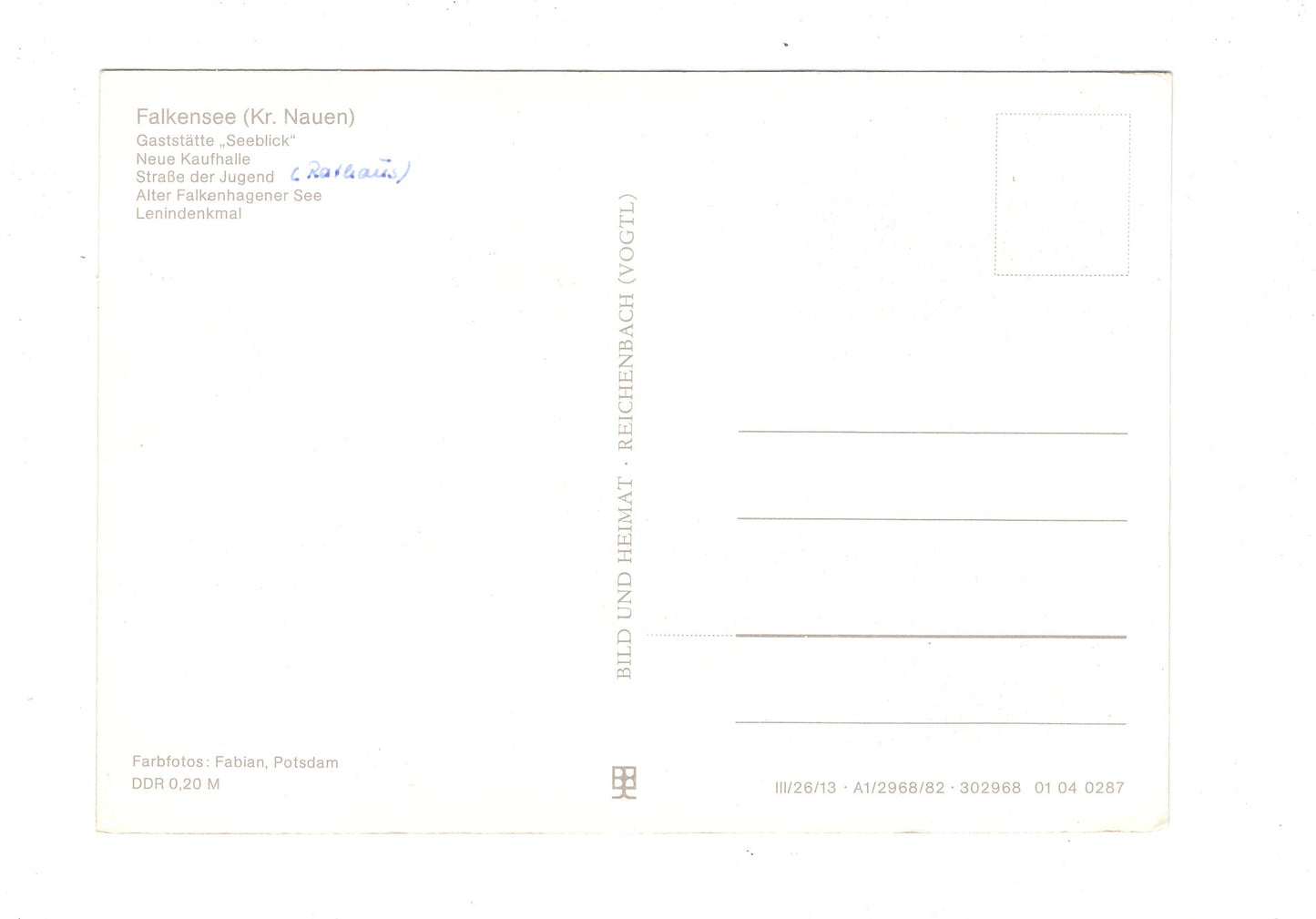 Ansichtskarte Falkensee / Kreis Nauen / H1-60