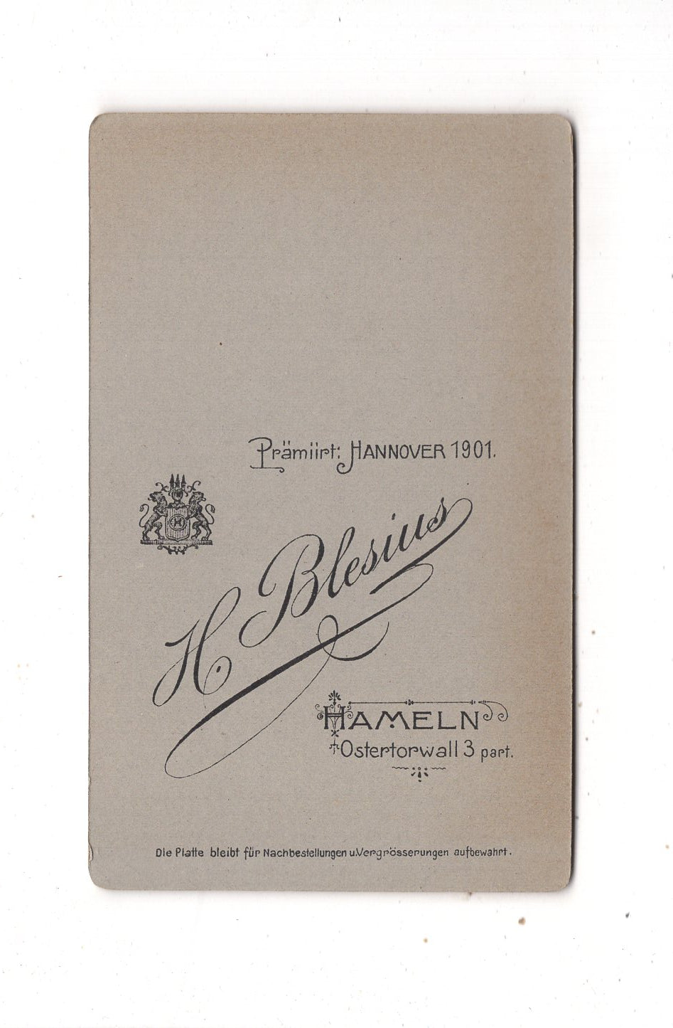 Fotografie Damenportrait - Hameln 1900er