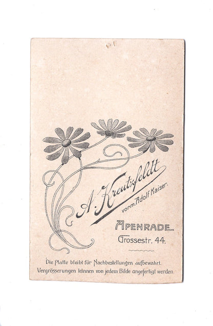 Fotografie Feiner Herr - Apenrade um 1900