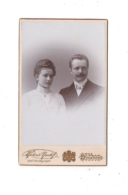 Fotografie Feines Paar - Dresden um 1900