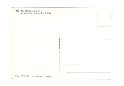Ansichtskarte St. Moritz mit See / Schweiz