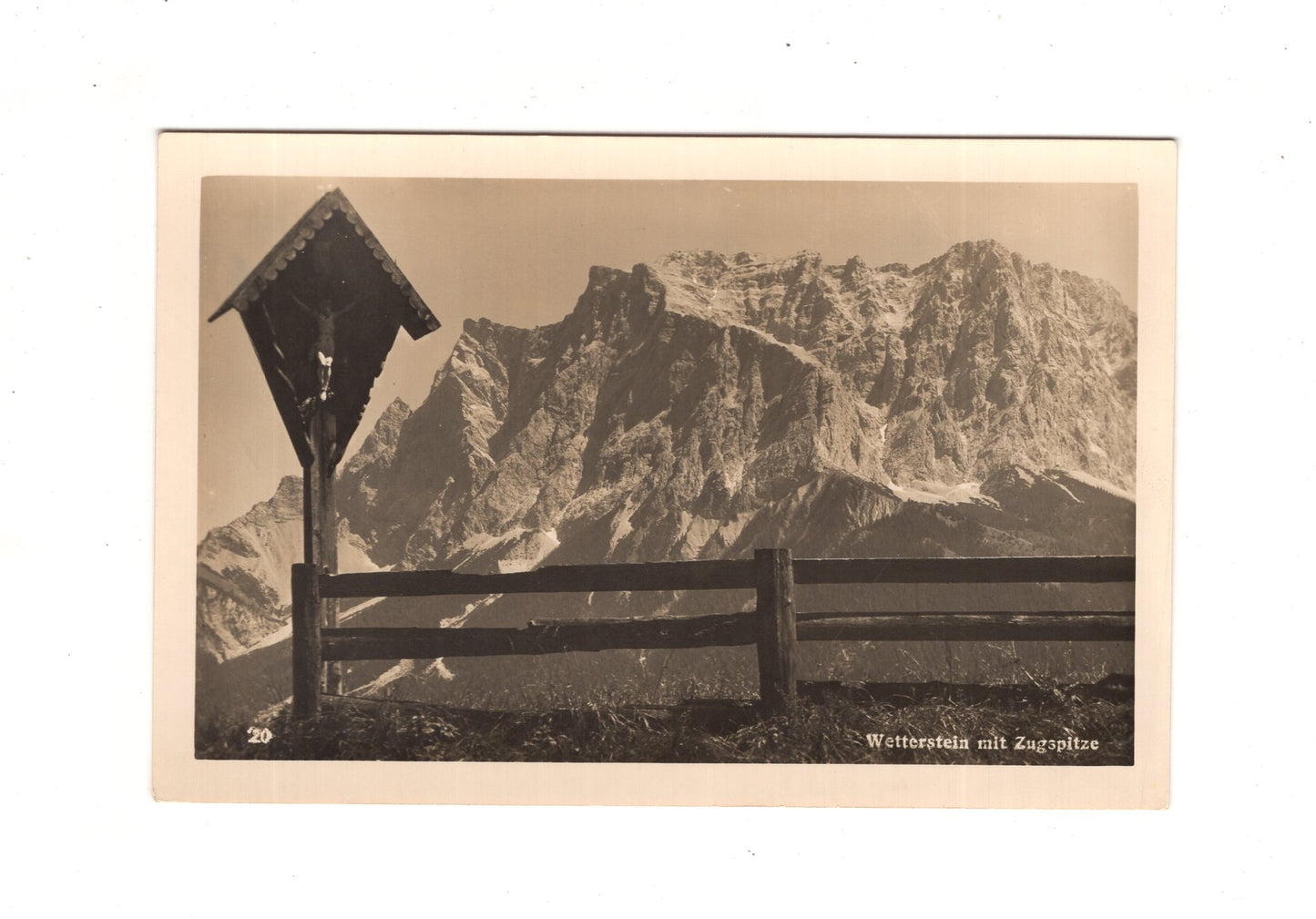 Ansichtskarte Wetterstein mit Zugspitze