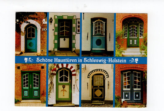 Ansichtskarte Schöne Haustüren in Schleswig-Holstein