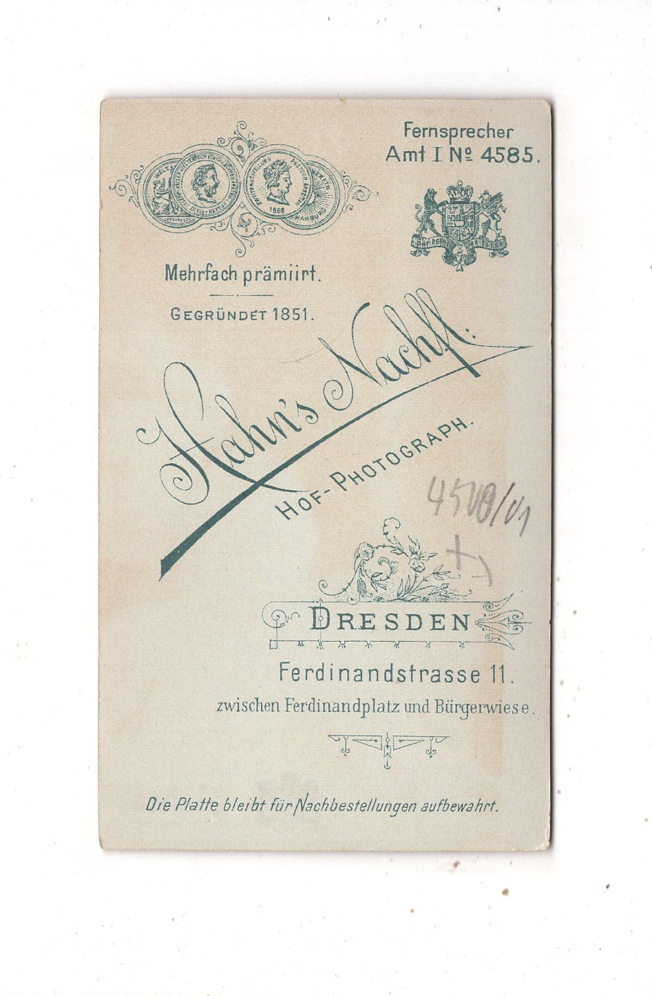 Fotografie Feines Paar - Dresden um 1900